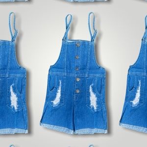 Toddler girl Jean romper